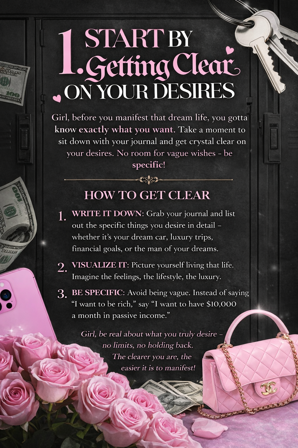 Manifestation Reset: 30-Day Money Mindset Challenge + Planner + Habit Tracker (Instant Download)